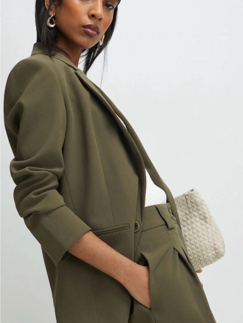 Gibson Latimer Olive Tailored Jacket and pant 2 piece suit